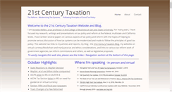 Desktop Screenshot of 21stcenturytaxation.com