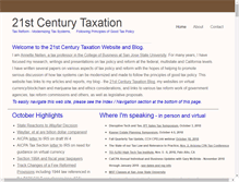Tablet Screenshot of 21stcenturytaxation.com